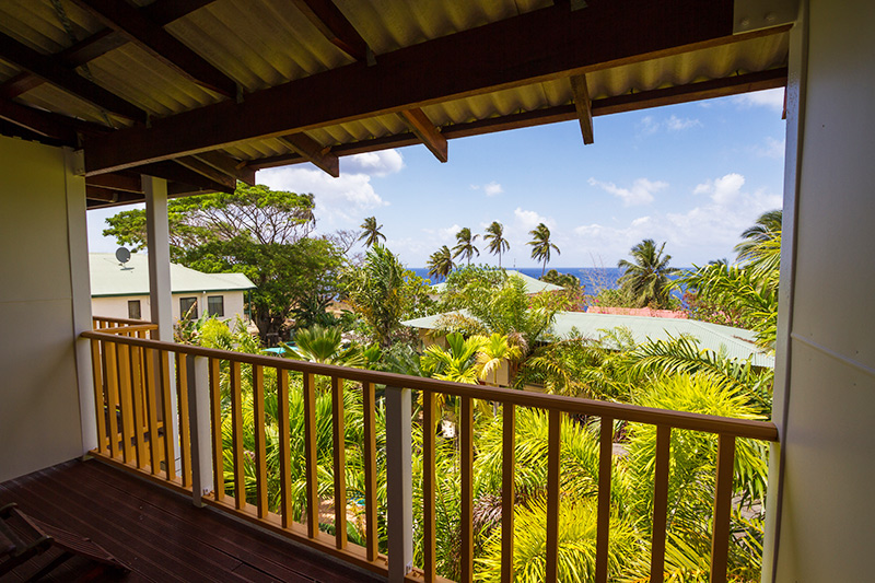 First floor balcony ocean views